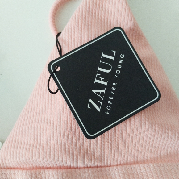 Zaful 2 Piece Bikini Pink Size Large New - Picture 4 of 7